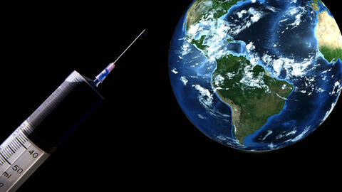 Die Spritze und die Erde