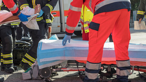 Rettungssanitäter im Einsatz