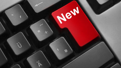 Tastatur mit roter Taste New