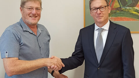 Pharmazierat Stefan Frank und HLfGP-Vize Christof Diefenbach