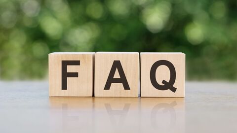Schriftzug FAQ